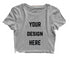 Aaramkhor Customized Design Your Own or Personalized Photo Printed Design Your Own Custom Merchandise summer-22 Womens Crop Tops